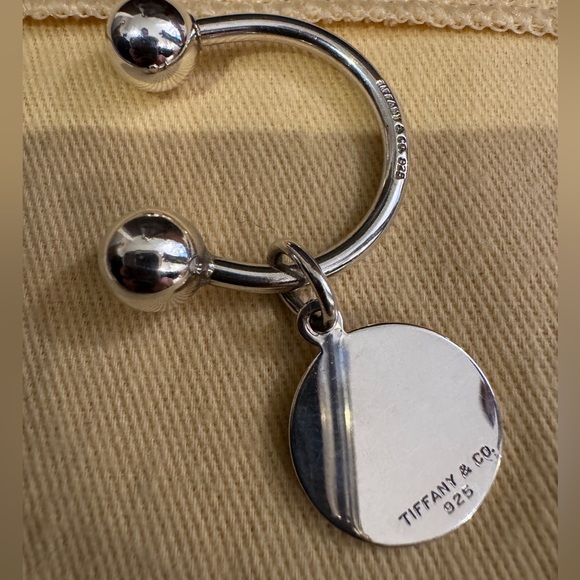 Tiffany & Co. Accessories - SOLD. Tiffany & Co. Silver Round Charm Keychain RTT (return to) Vintage Retired